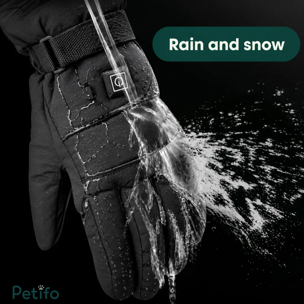 Gants chauffants pour propriétaires de chiens