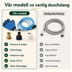 AquaGroomer Shower Glove with water connection regular - Petifo