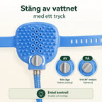 AquaGroomer Shower Glove with water connection the water - Petifo