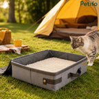 Bac à litière portable pour chat