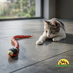 Automatic Toy Snake for Cats Activates when the cat approaches. - Petifo