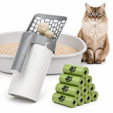 Kattengritschep met houder