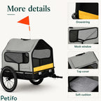 Product feature breakdown displaying the secure drawstring closure, breathable mesh window, protective top cover, and plush interior cushion.