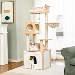 Beige met kast