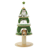 Kattenboom in de vorm van een kerstboom