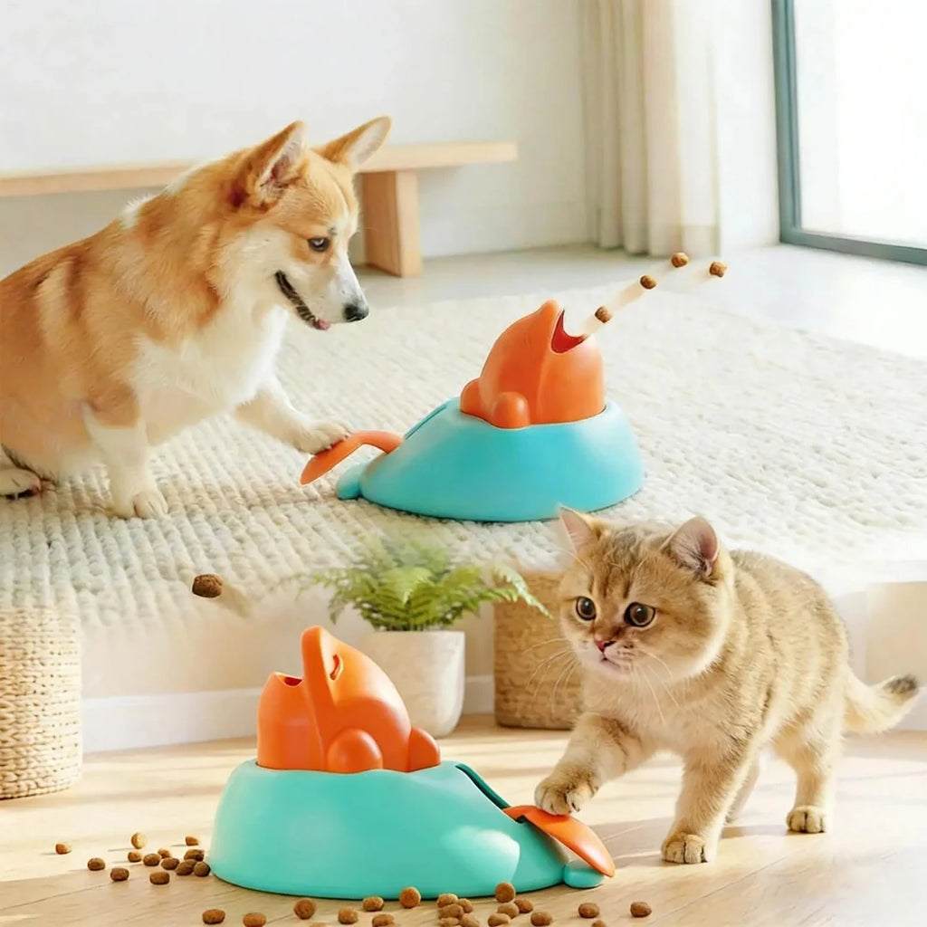 Clicker treat launcher activity toy for pets - Petifo