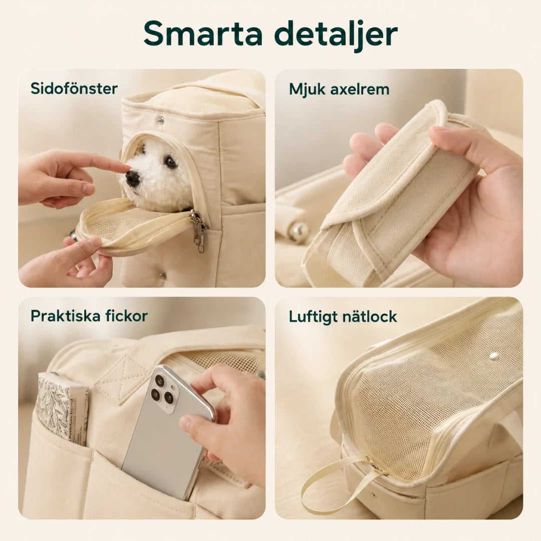 ComfyPaws Carry Bag smart details - Petifo