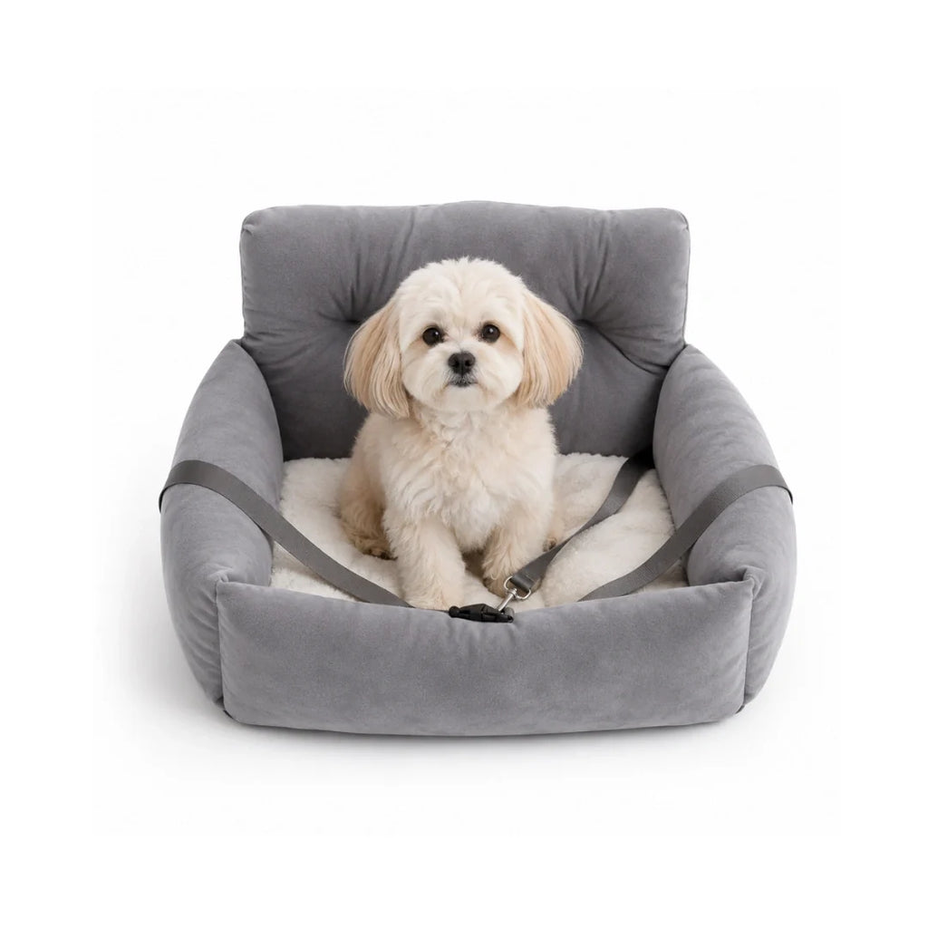 ComfyRide Car Seat with Safety Strap Grey - Petifo