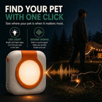 Find your pet at night with LED light and sound signal GPS tracker Petifo