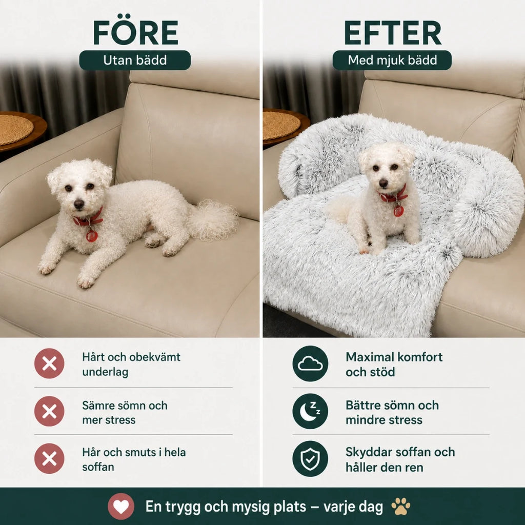 Fluffy Sofa Bed after - Petifo