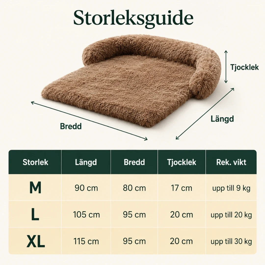 Fluffy Sofa Bed size - Petifo