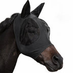 Horse mask with ear protection Black - Petifo