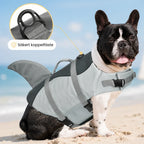 Shark-shaped Dog Life Jacket  Secure lead attachment - Petifo
