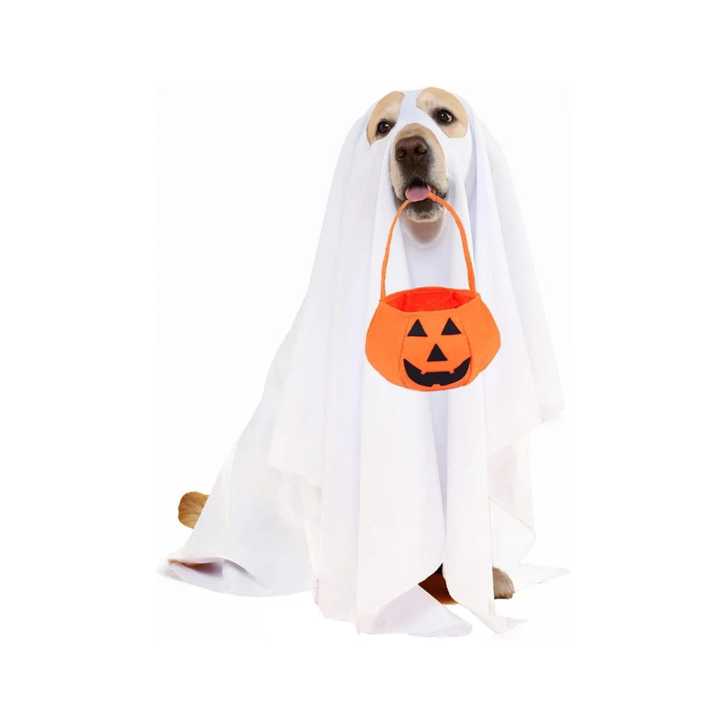 Halloween costume with pumpkin basket for dogs - Petifo