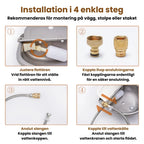 Installation Automatic Water Bowl for horses in stainless steel - Petifo