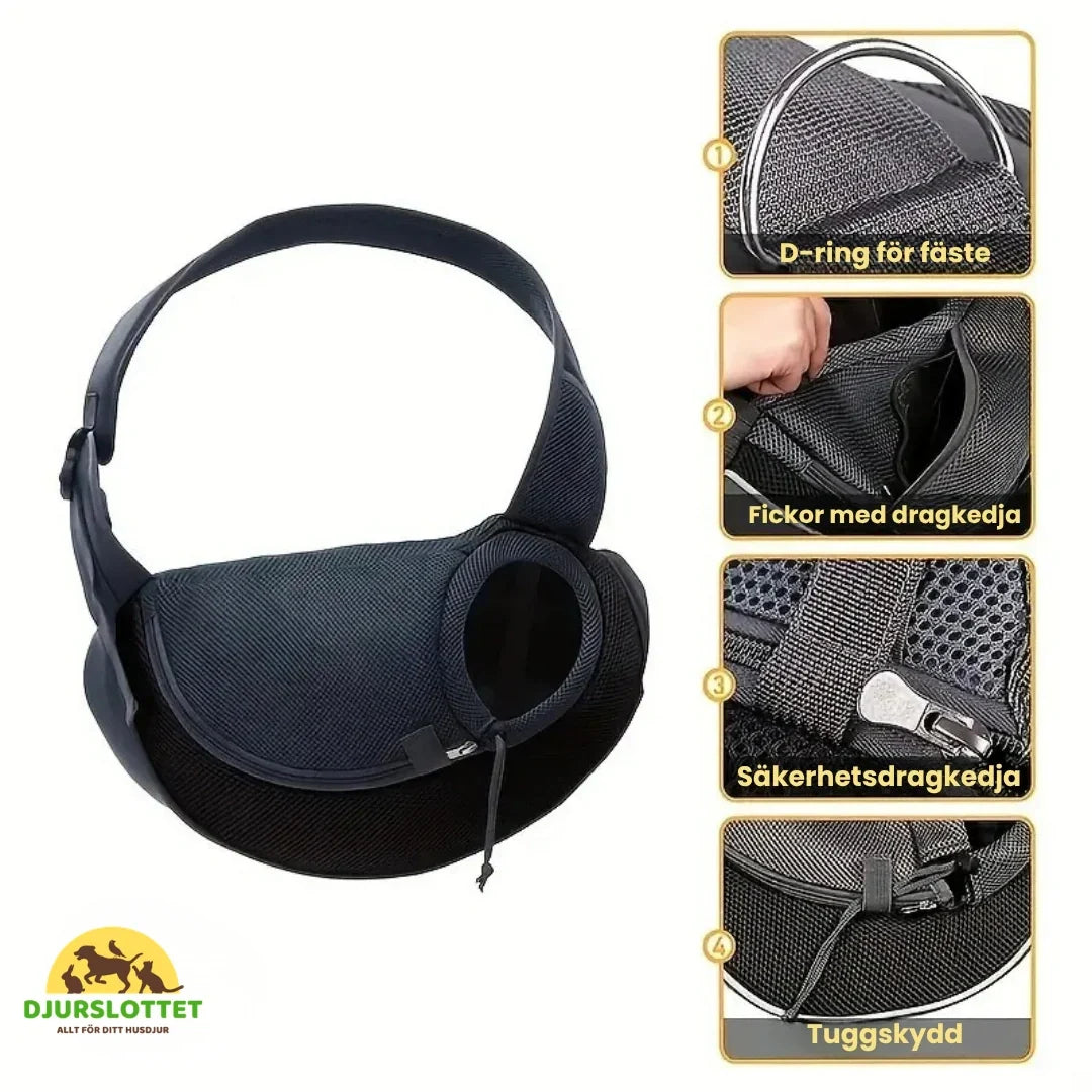 Adjustable shoulder strap PawsPack Sling Bag for Pets-Petifo
