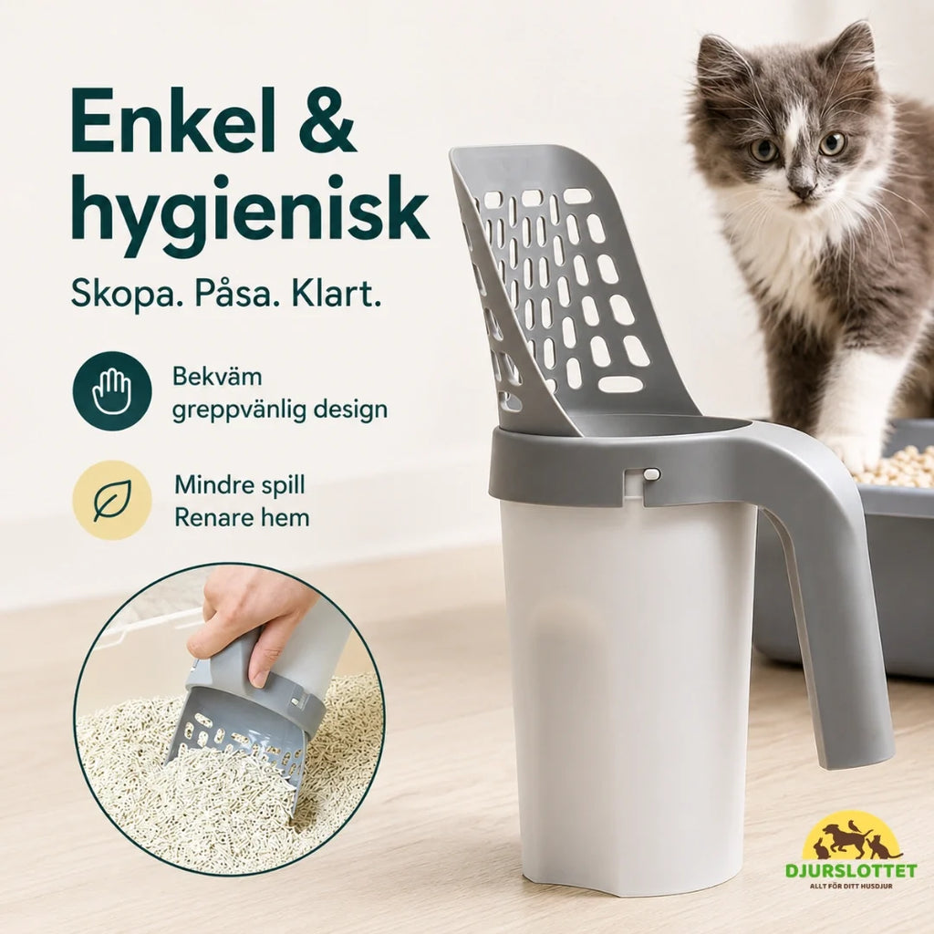 Cat Litter Scoop with Holder easy - Petifo