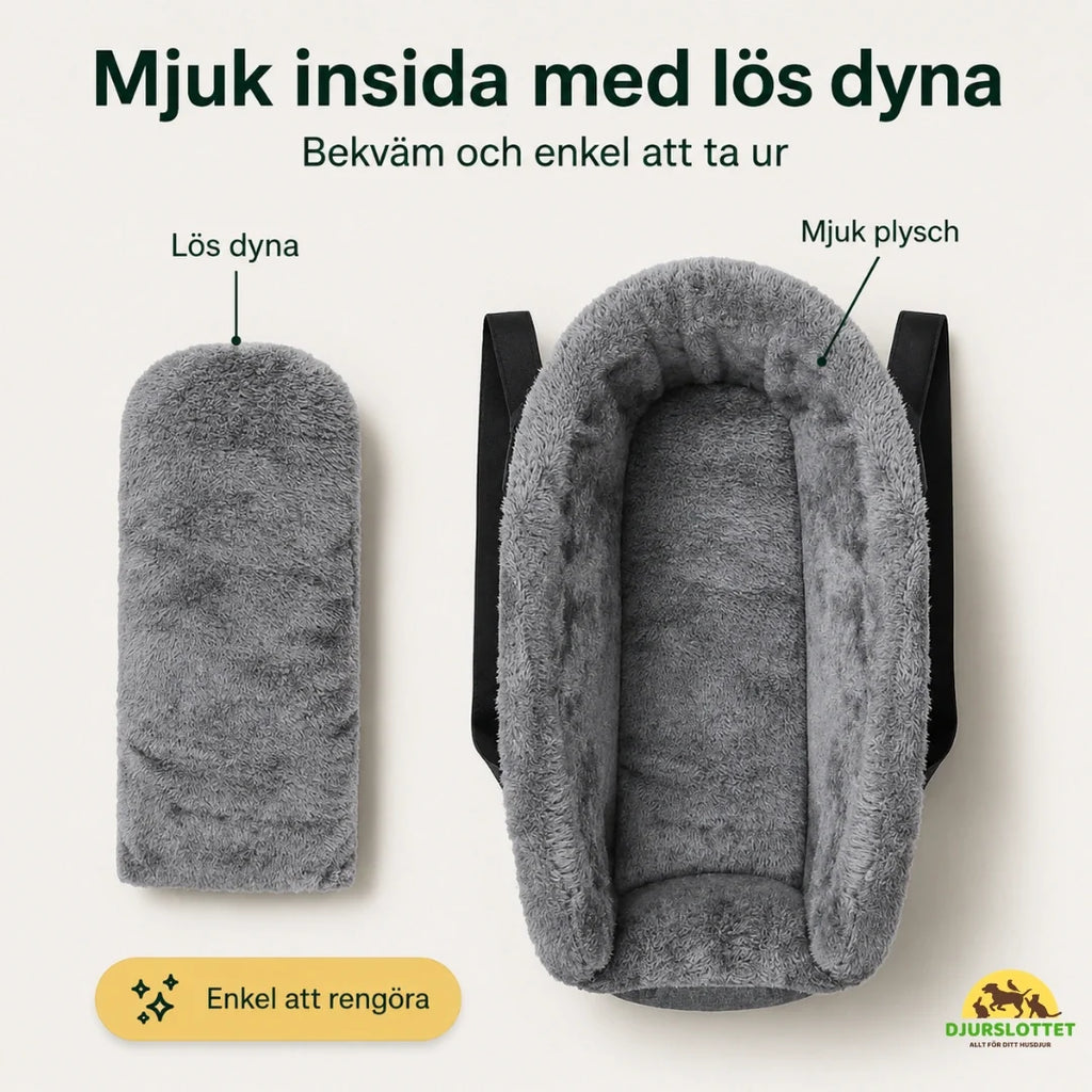Soft Car Seat for Dogs and Cats interior with loose cushion - Petifo