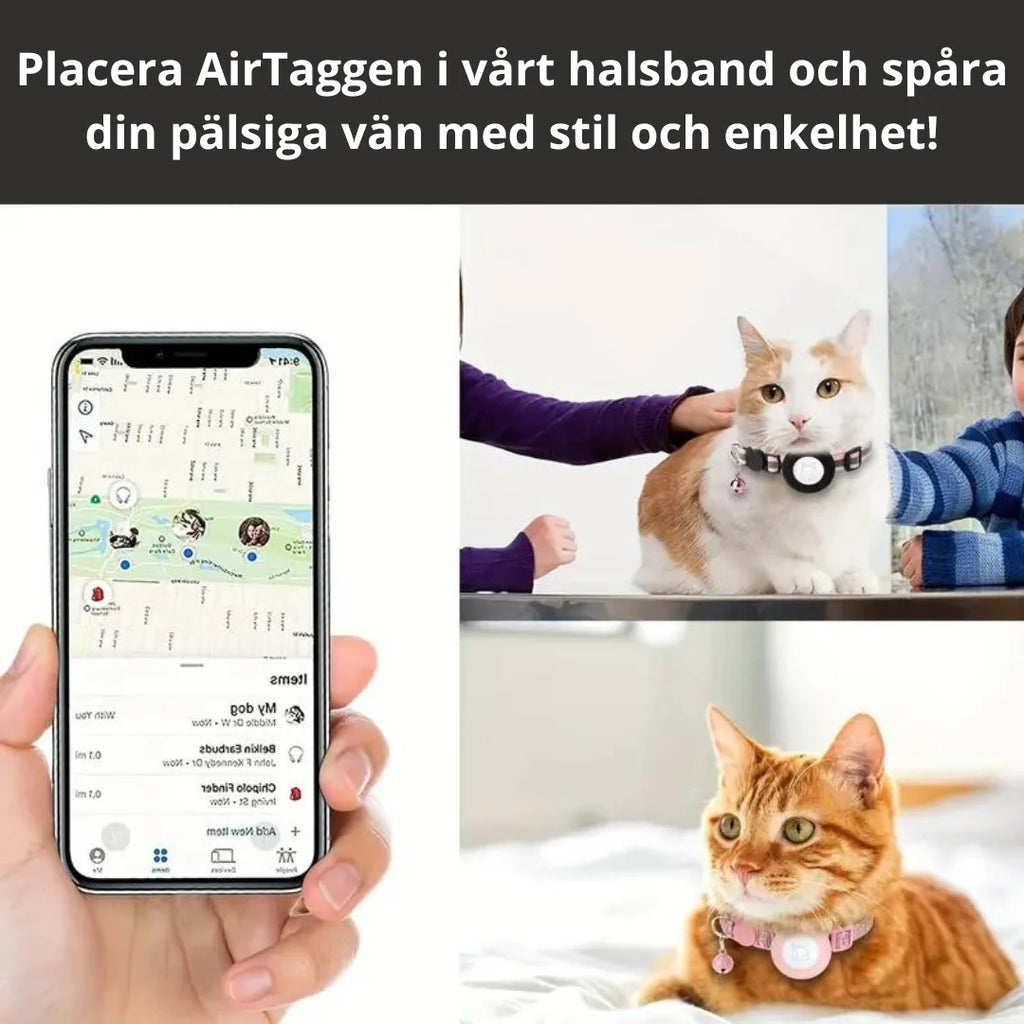 Cat Collar with AirTag Case - Petifo
