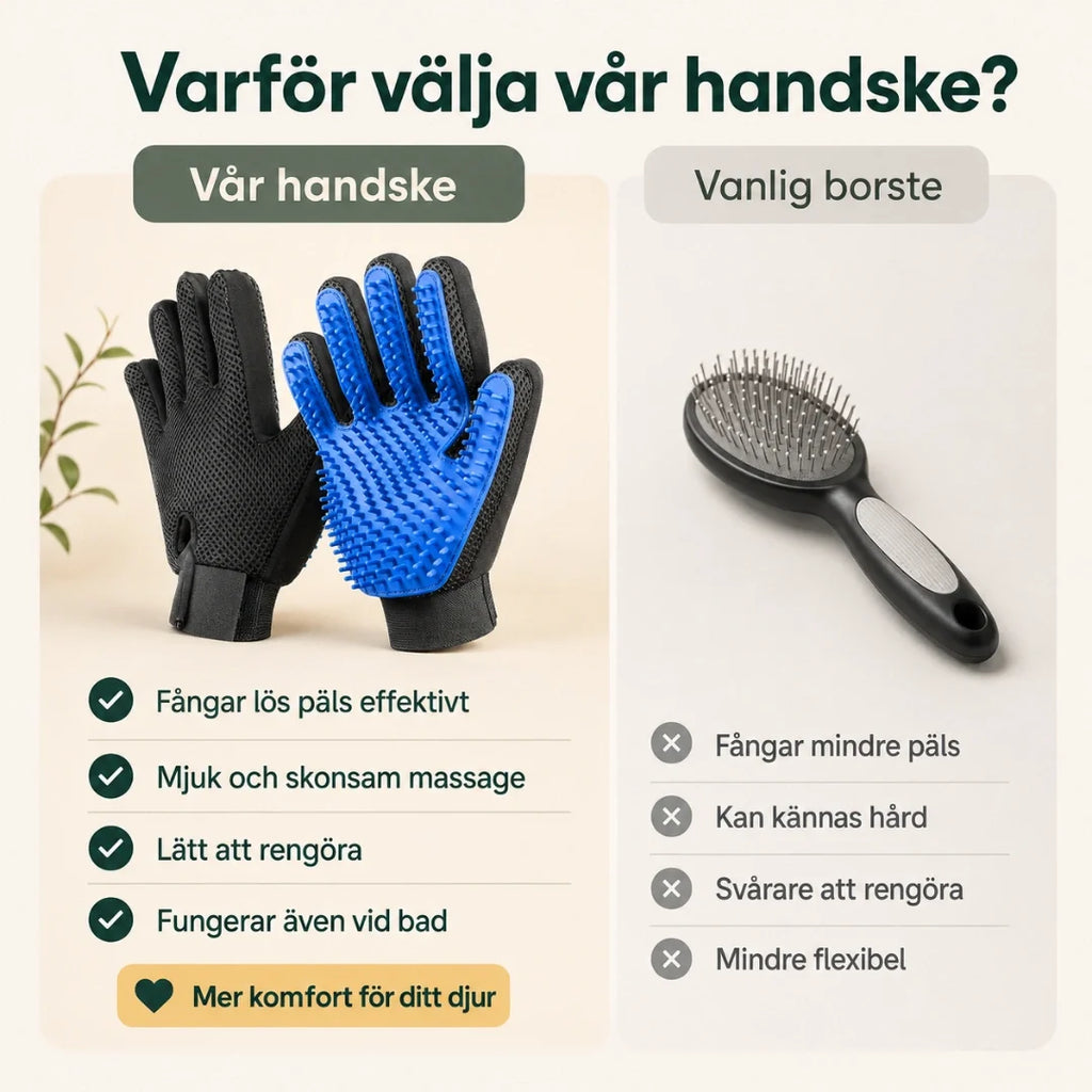 Grooming Glove vs ordinary - Petifo