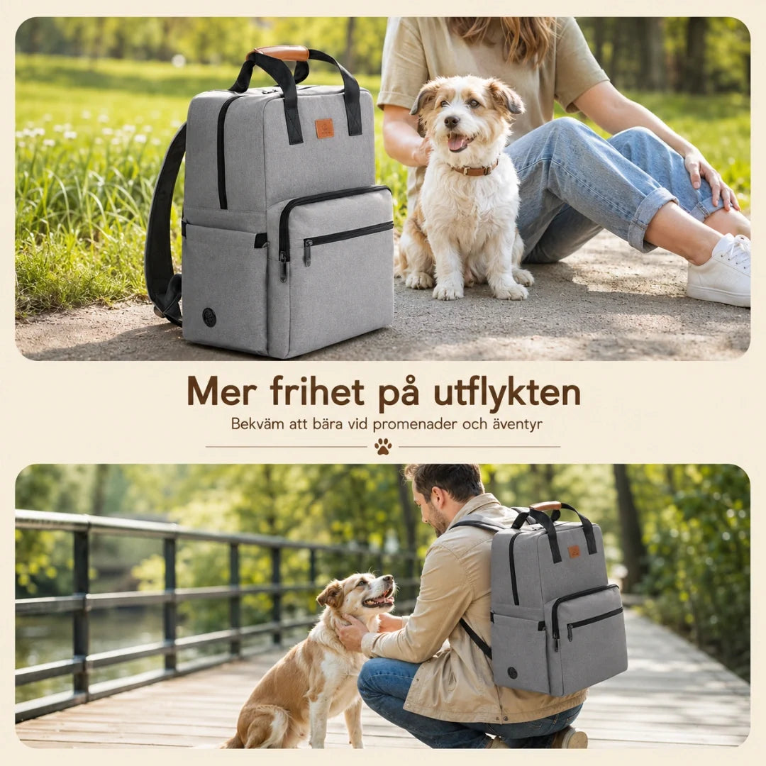 PawsPack Storage Backpack walk with dog hands free - Petifo