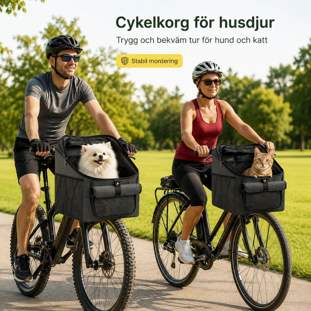 Pendlo bike basket with stable mounting on the handlebar - Petifo