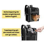 PetPacker Backpack Bottom opening for quick cleaning and better hygiene. - Petifo