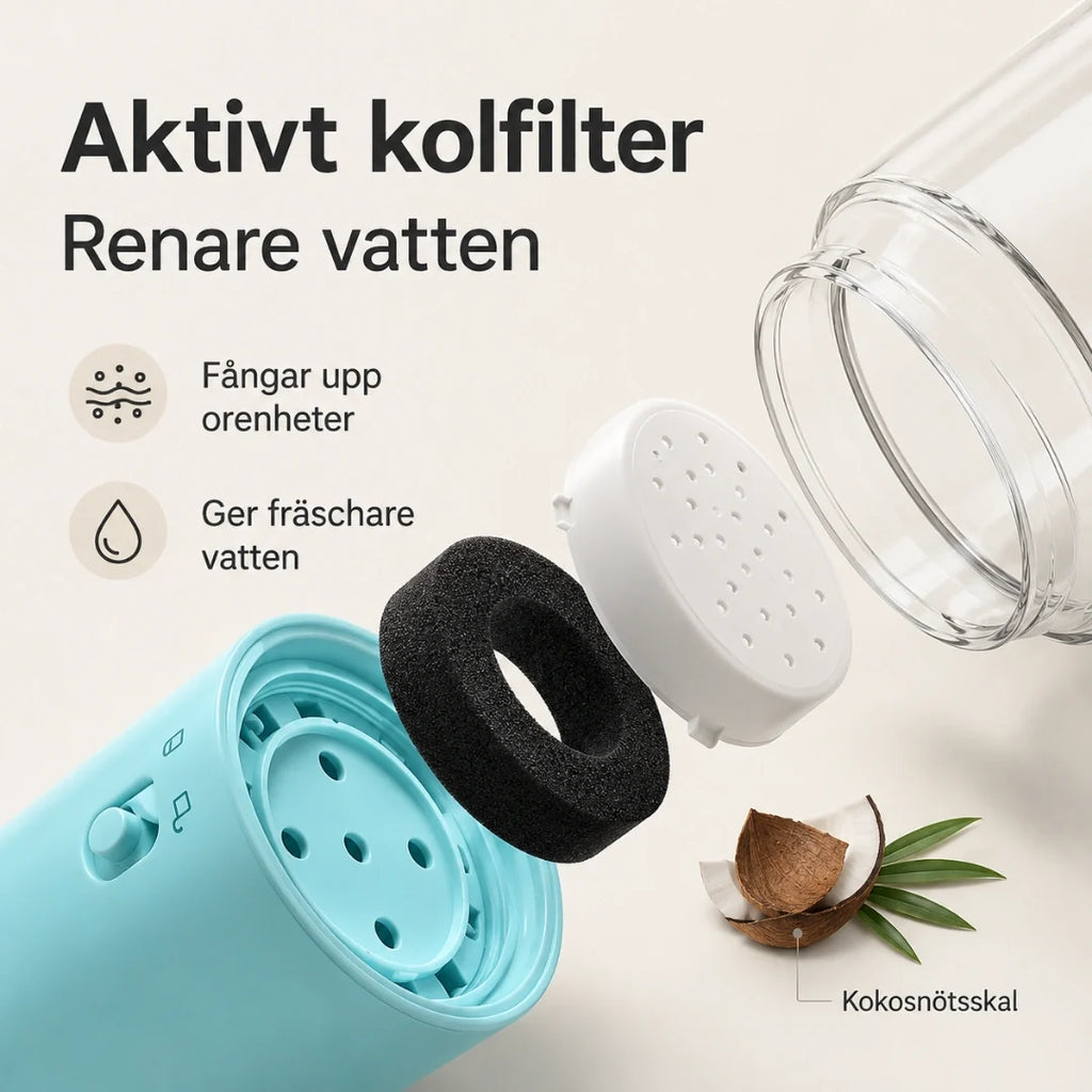 Portable nutrition activated carbon filter - Petifo