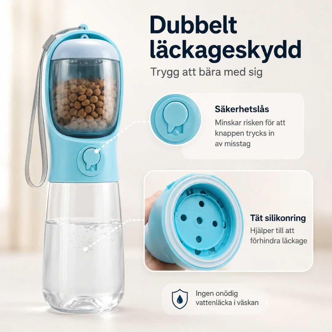 Portable nutrition double leak protection - Petifo