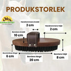Product size of 2-pack Premium Horse Brush in Wood - Petifo