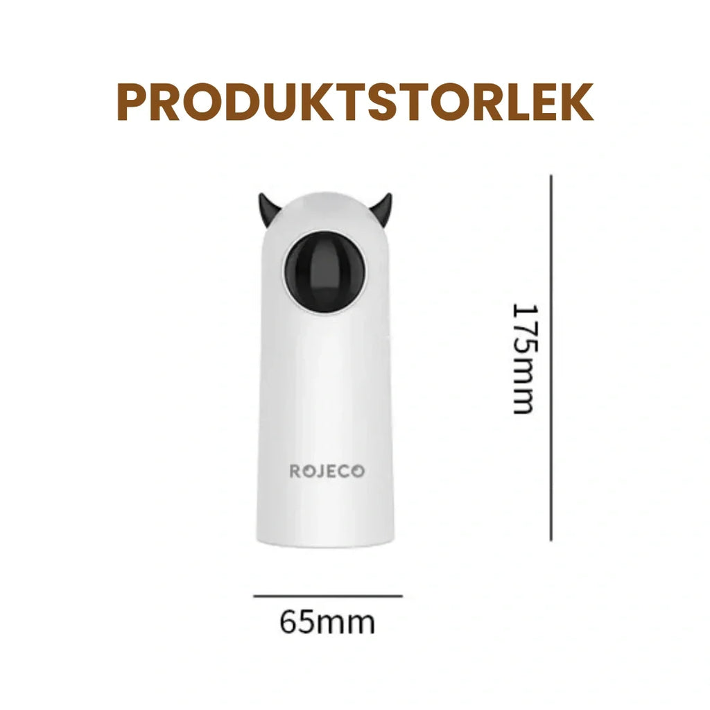 Product size of the Automatic Laser Pointer Cat Toy - Petifo