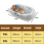 Product size of CozyCloud Large Dog Bed for humans - Petifo