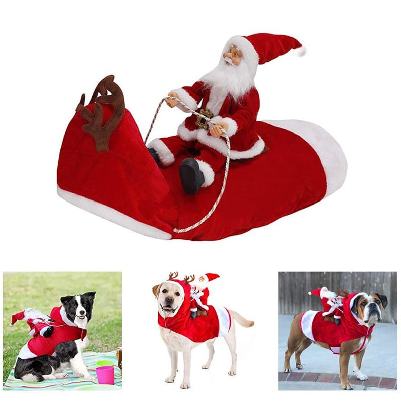 Father Christmas Costume for Dogs and Cats - Petifo
