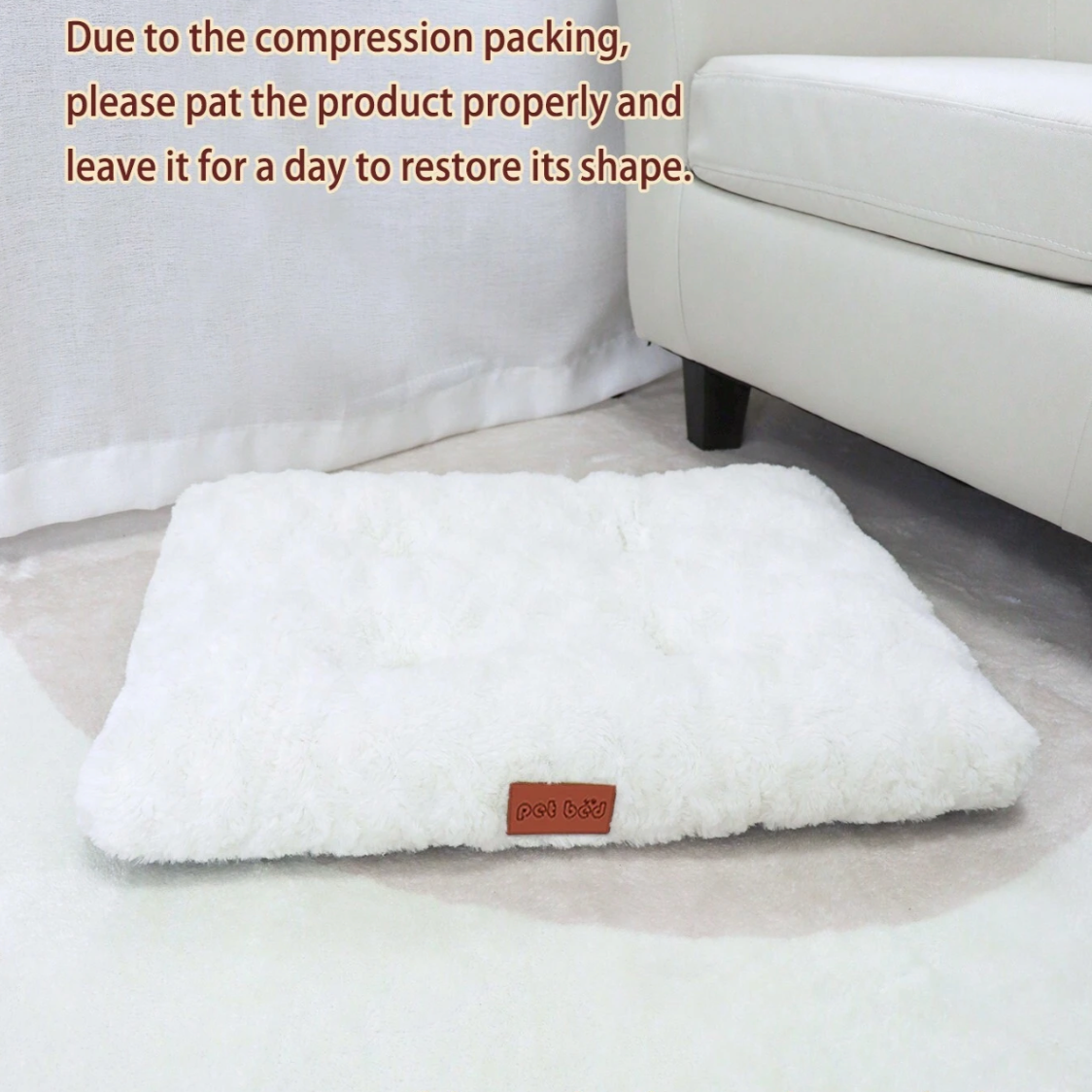 Fluffy Dog Bed, 
Washable Dog Bed, CozyCloud Fluffy pet bed - Petifo
