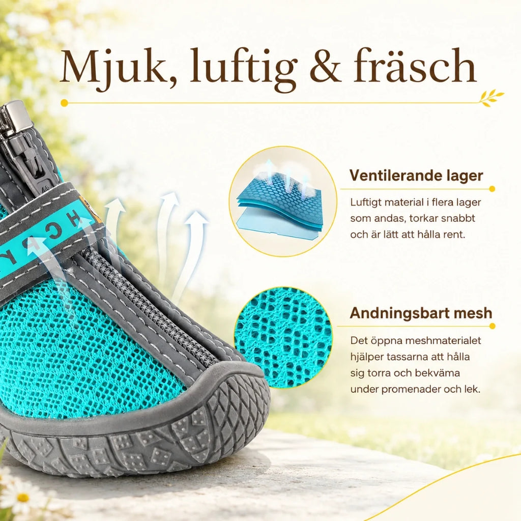 SolStep Dog Shoes soft and breathable mesh - Petifo