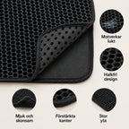 Large Litter Box Mat counteracts smells - Petifo