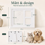 Paw Print Frame with Clay Kit size - Petifo