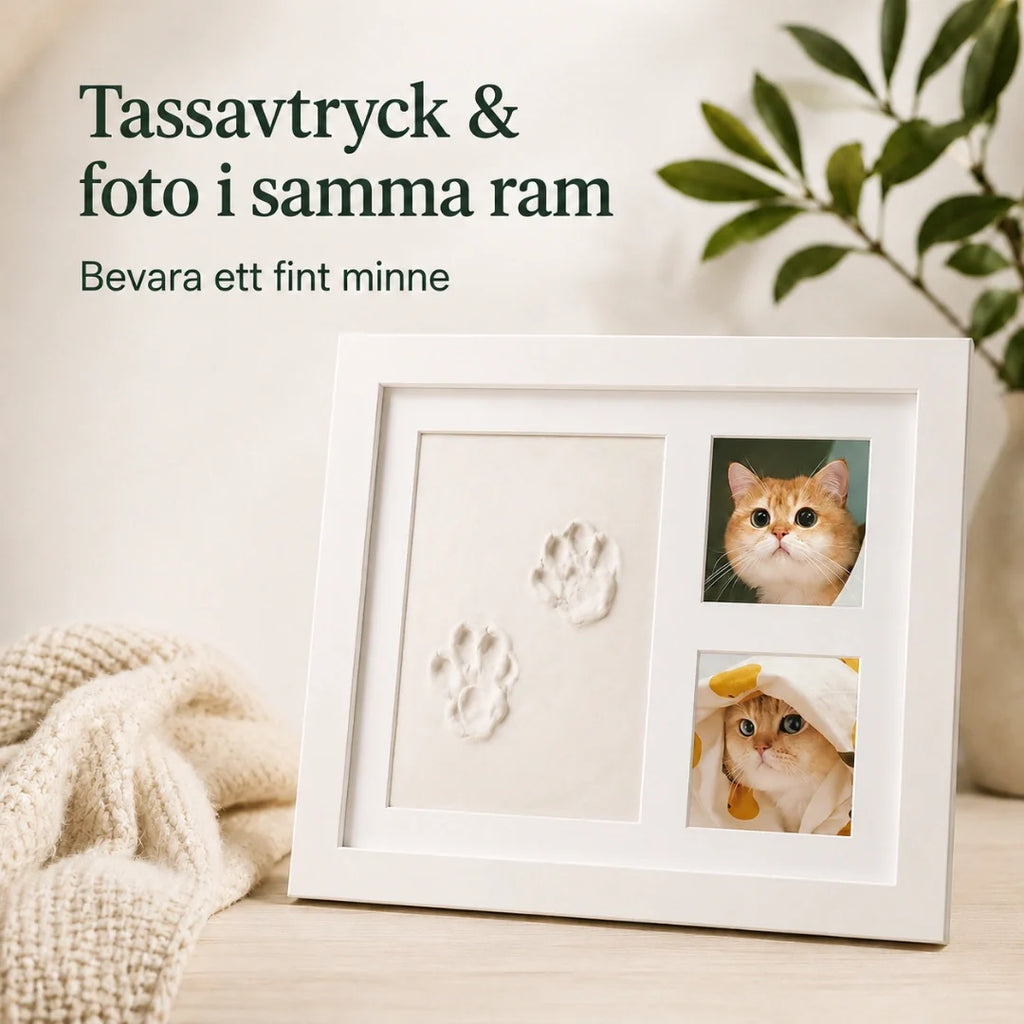 Paw Print Frame with Clay Kit paw print - Petifo