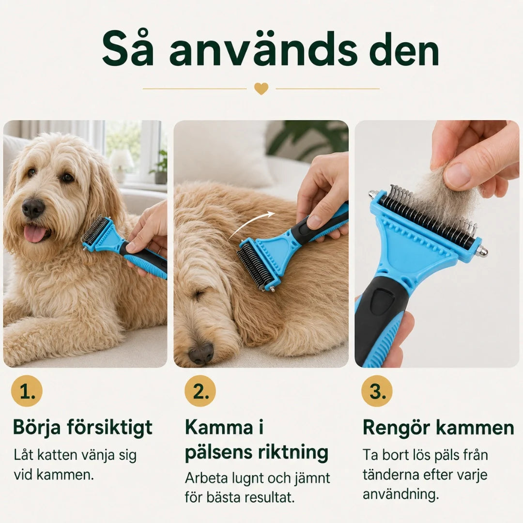 Deshedding Brush how it is used - Petifo
