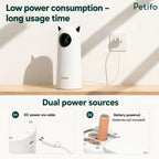 Overview of dual power sources showcasing USB cable connection and battery-operated compartments.