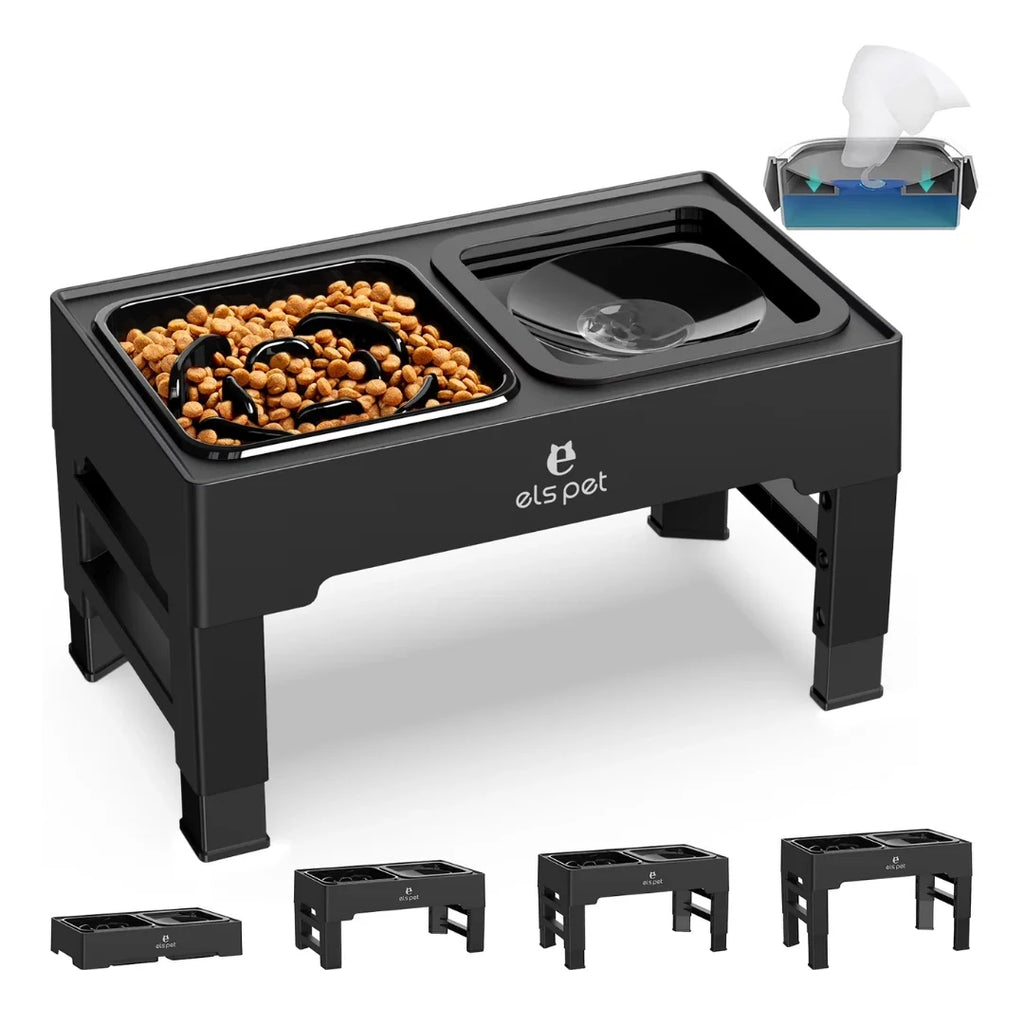 UpFeed Pro Raised Slow Feeder & Anti-Spill Food Bowl - Petifo