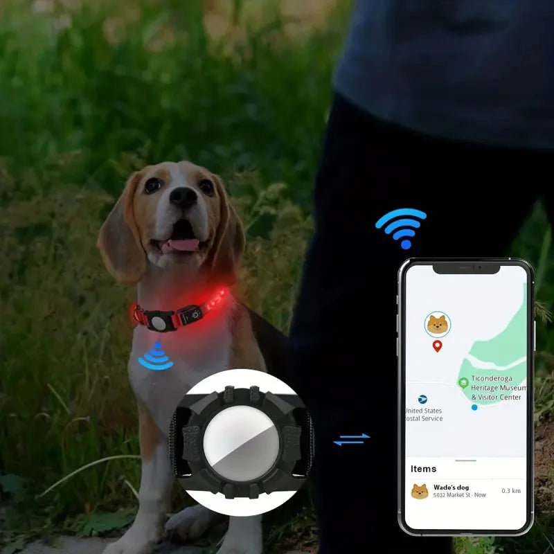 AirTag Collar Cat,
AirTag Dog Collar, Glowing AirTag collar For dogs- Petifo