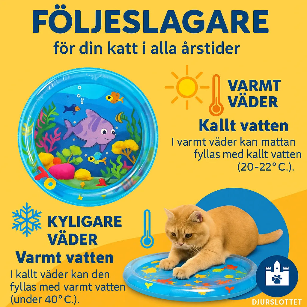 water-filled activity mat for cats – suited to warm and cold weather