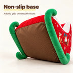Christmas sleigh pet bed non-slip underside