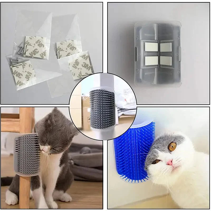 Cat Corner Brush, 
Cat Brush, Cat corner massage brush - Petifo