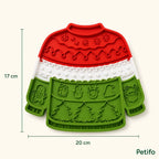 Afmetingen MerryLick kerst-likmat: 20 × 17 cm – Petifo