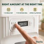 PawHut 4L dual-bowl feeder: Digital controls for meal times and portion sizes - Petifo