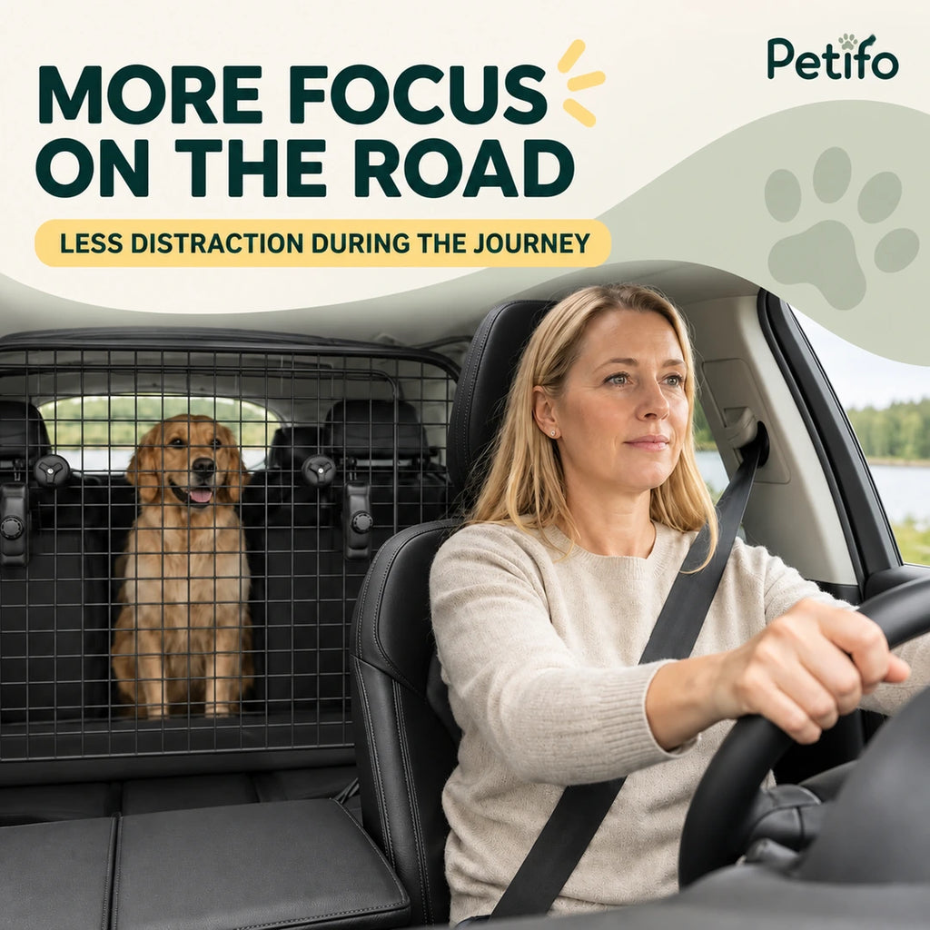 PawHut Adjustable Car Barrier – road focus - Petifo