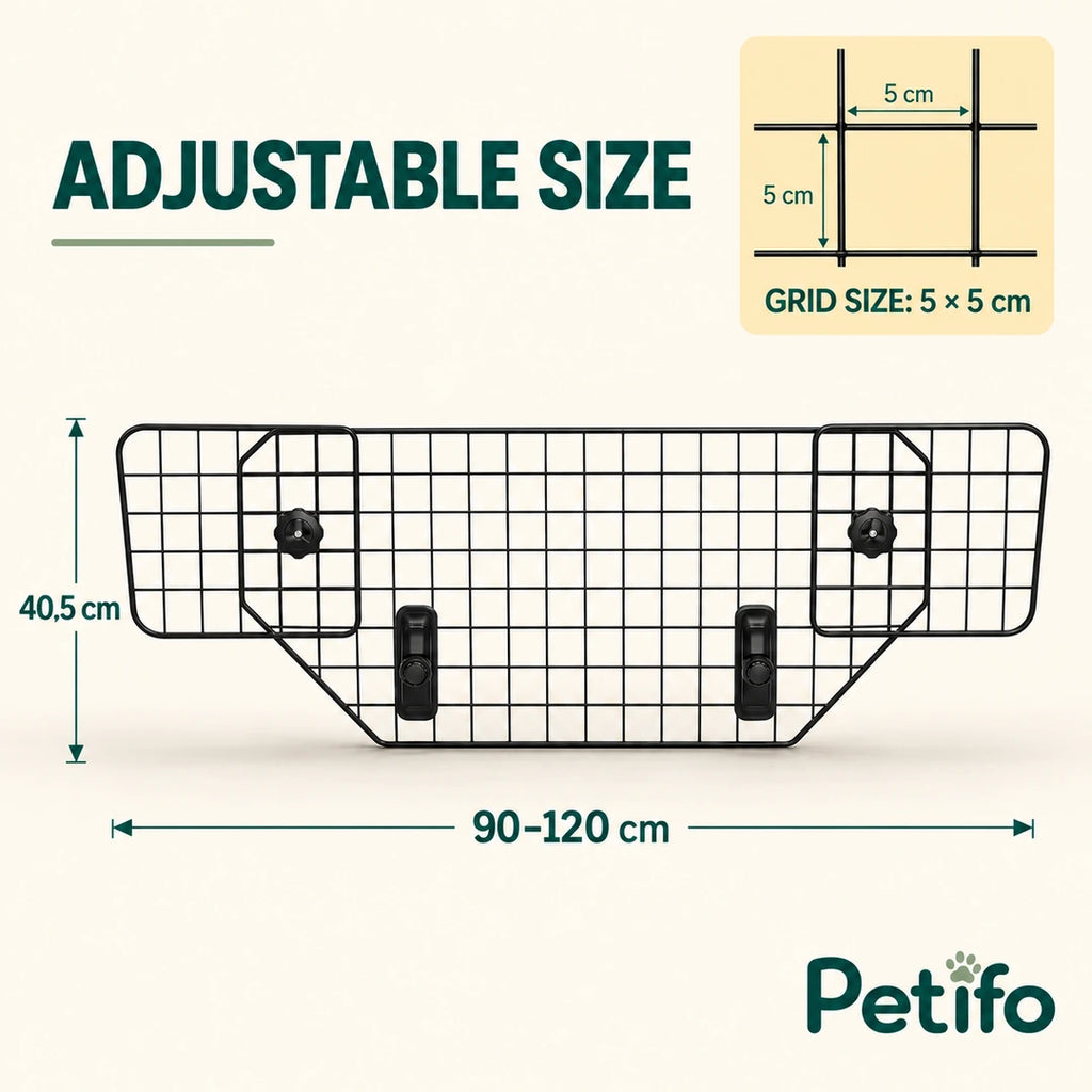 PawHut Adjustable Car Barrier – size - Petifo