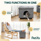 PawHut Cat House & Footstool – two functions - Petifo